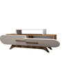 Hanah Home Soporte de TV Nogal y Blanco